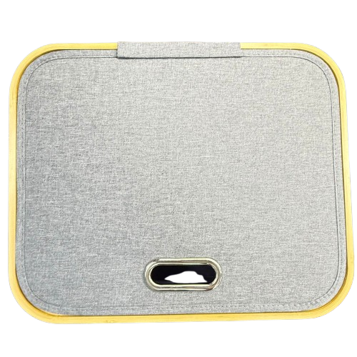 Laundry Bag W Wood Trim 40X33X75