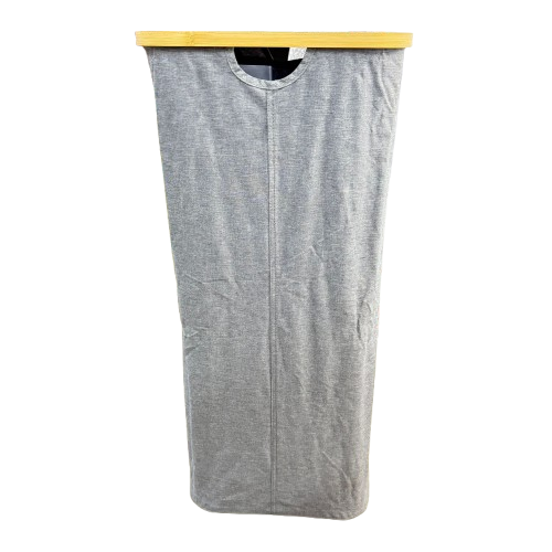 Laundry Bag W Wood Trim 40X33X75