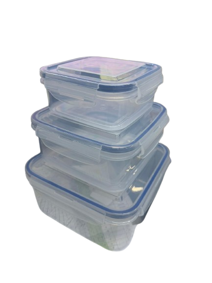 3-Piece Square Nesting Food Container Set