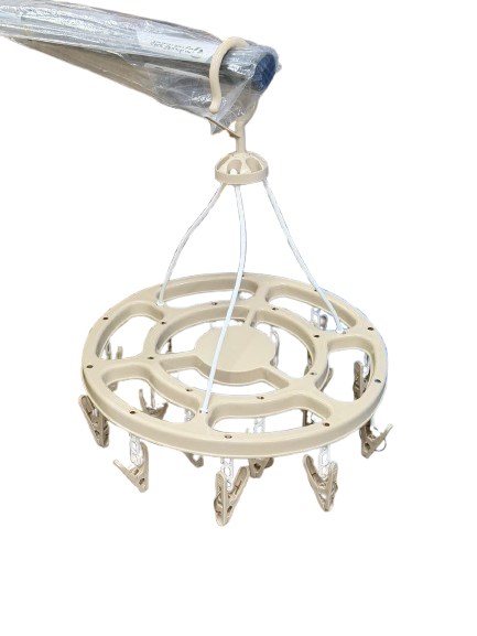 Round Clothes Clip Dryer with Pegs