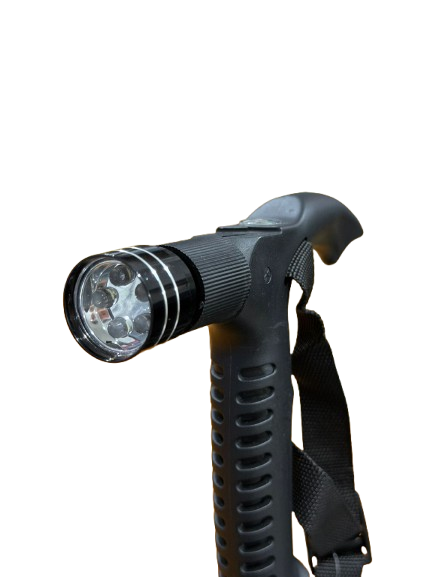 4-Fold Hiking Stick with Built-In Light