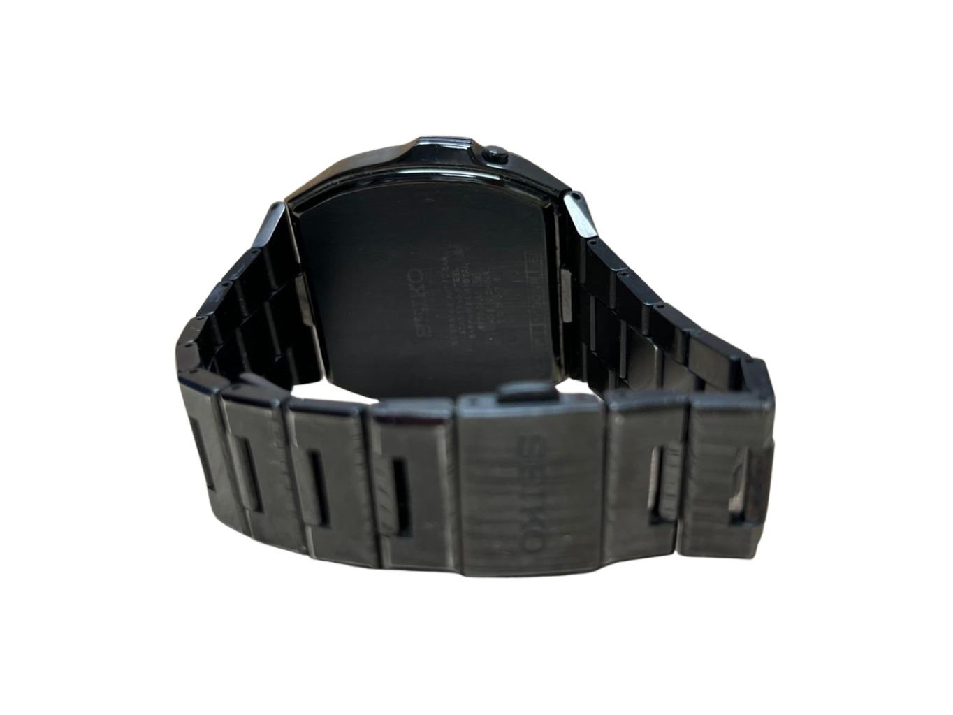 SEIKO Brights S770 0AA0 Black Mens Solar Watch Digital Active matrixEPD