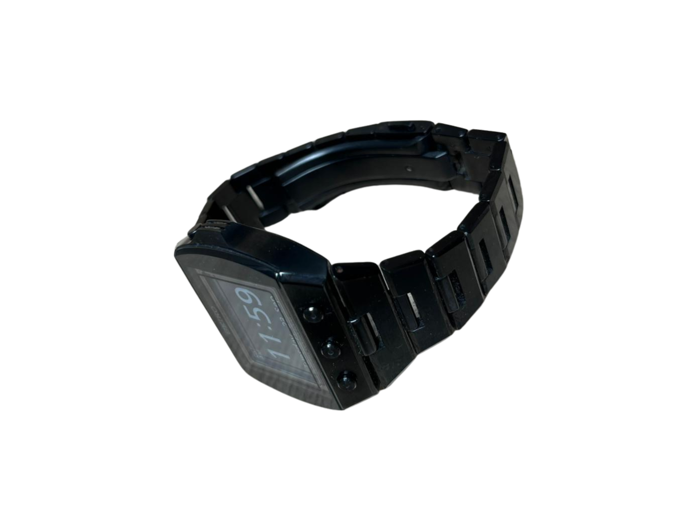 SEIKO Brights S770 0AA0 Black Mens Solar Watch Digital Active matrixEPD