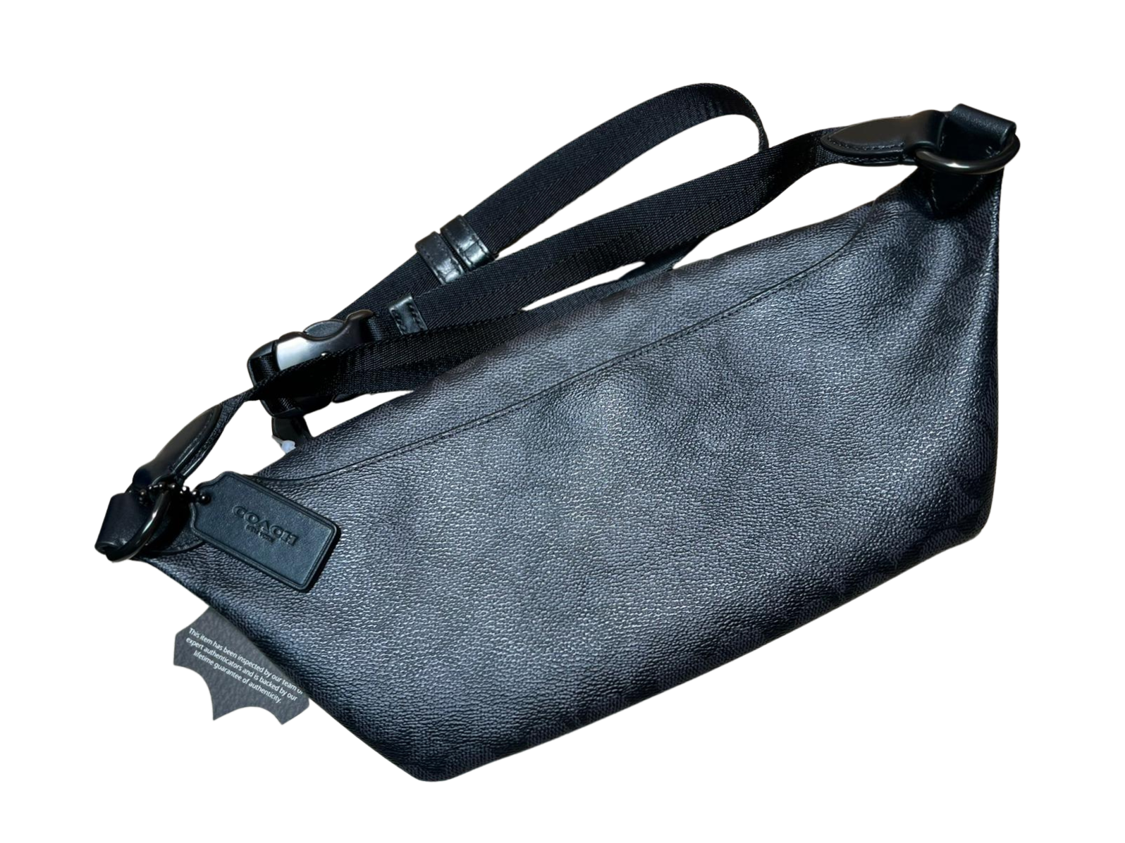 Coach League Belt Bag Black Leather