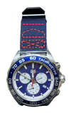Tag Heuer Formula 1 Redbull Edition Chronograph Blue Dial Blue NATO Strap Watch for Men - CAZ1018.FC8213 ,43mm