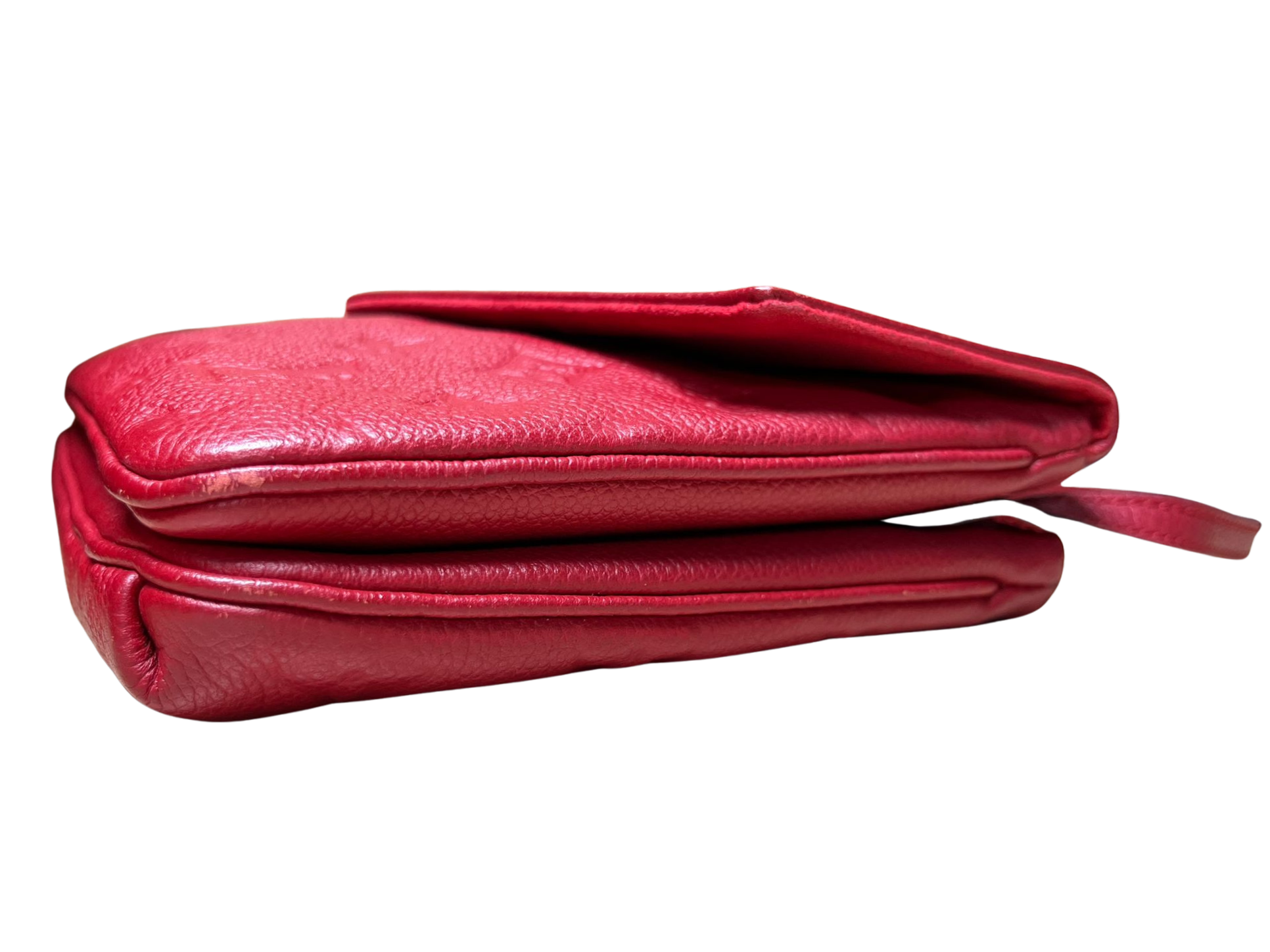 Louis Vuitton Monogram Empreinte Twice Shoulder Bag Cherry