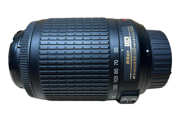 Nikon AF-S DX VR Zoom-Nikkor ED 55-200mm F4-5.6G Lens Black