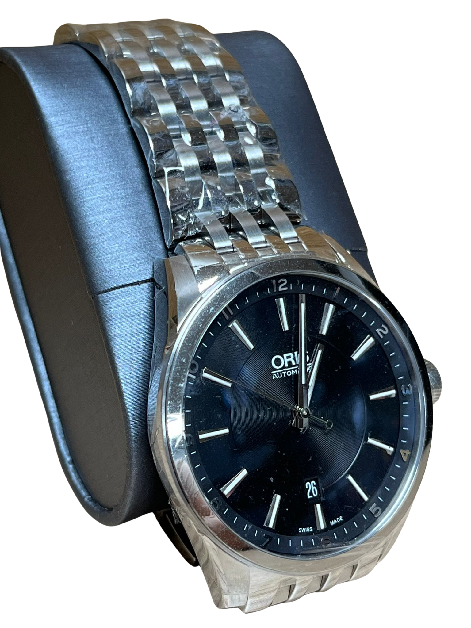 Oris Artix Date 3384521 Automatic Black Dial Stainless Steel Men Watch