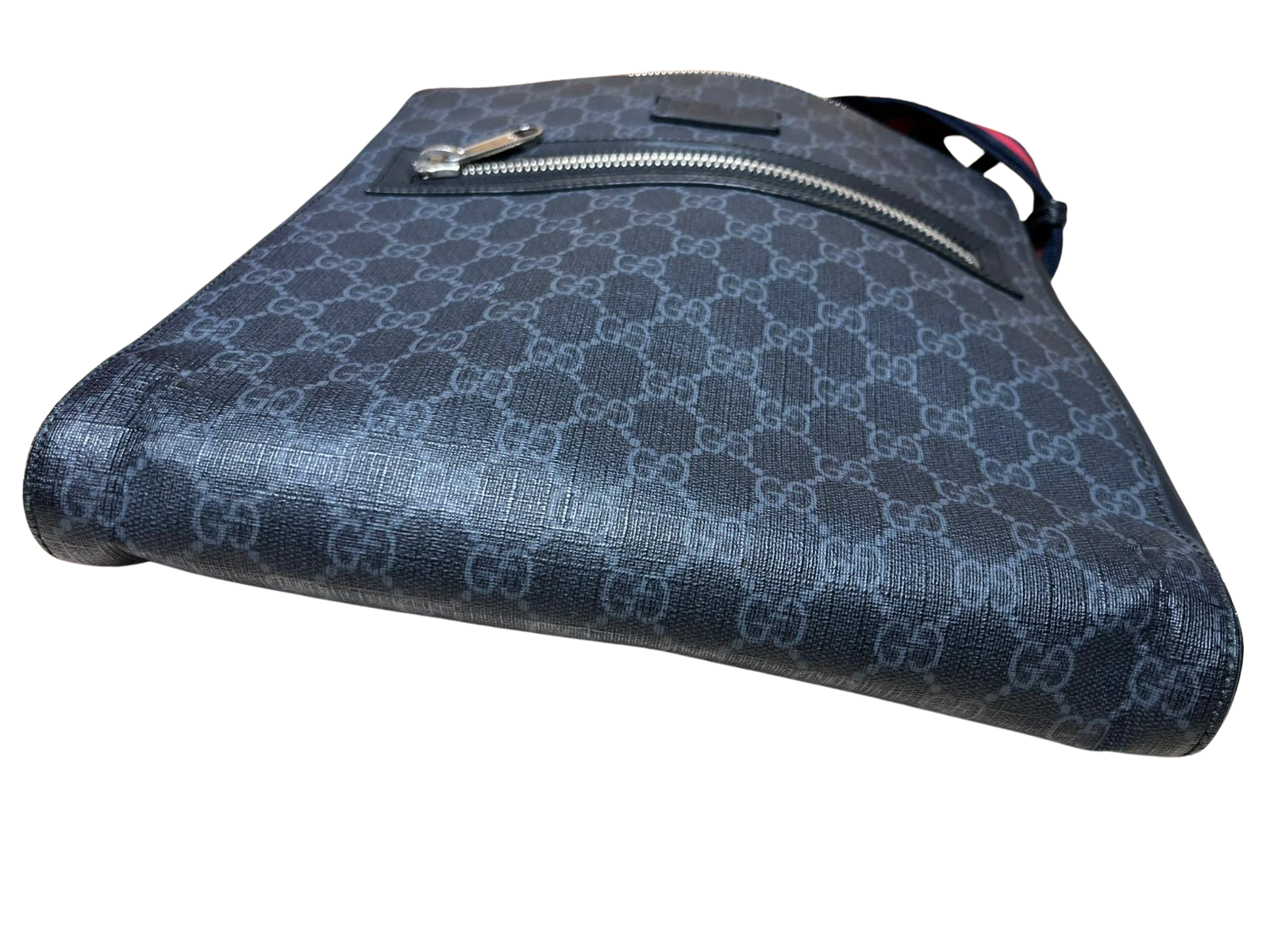 Gucci 474137 GG Black Small Messenger Bag
