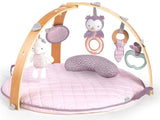 Ingenuity Cozy Spot Reversible Duvet Activity Gym & Play Mat with Wooden Bar - Calla, Ages Newborn +, 33x33x19 Inch (Pack of 1)