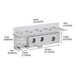 Hair Dryer Holder for Dyson Supersonic Hair Dryer, for Dyson Airwrap Styler Organizer Storage Shelf 2in1 Wall Mounted Stand Fits Curler Diffuser Two Nozzles for Bathroom Bedroom Hair Salon Barbershop