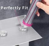 Hair Dryer Holder for Dyson Supersonic Hair Dryer, for Dyson Airwrap Styler Organizer Storage Shelf 2in1 Wall Mounted Stand Fits Curler Diffuser Two Nozzles for Bathroom Bedroom Hair Salon Barbershop
