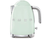 Smeg KLF03PGUK, 50's Retro Style Kettle, 1.7 L Capacity with Water Level Indicator, 360 Swivel Base, Anti-Slip Feet, Soft Opening Lid, Stainless Steel, Pastel Green