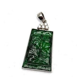 750WG A Jade Diamond Pendant