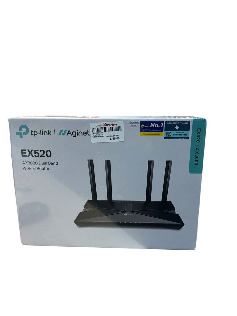 TP-Link Router EX520 -AX3000 DUAL BAND WIFI 6 ROUTER