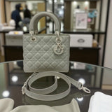 Christian Dior Lady Dior in White Matte Tote Bag