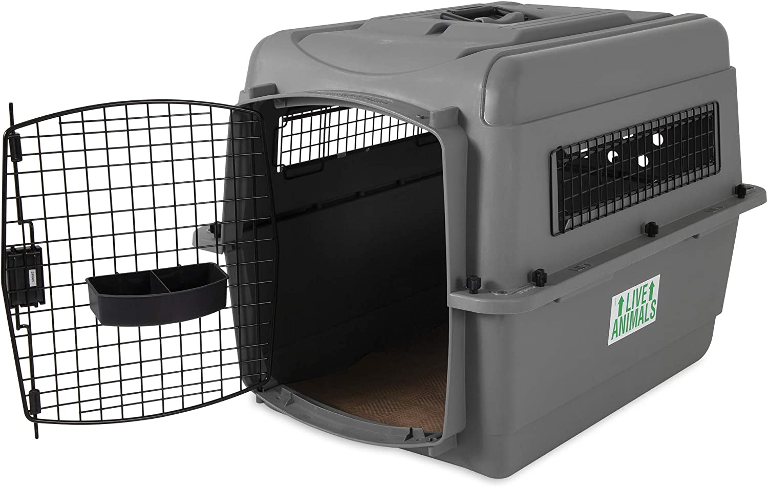 Petmate Sky Kennel For Pets From 25 To 30lb Light Gray