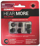 COMPLY Hear More Isolation Premium Earphone Tips Size Small 3 Pairs