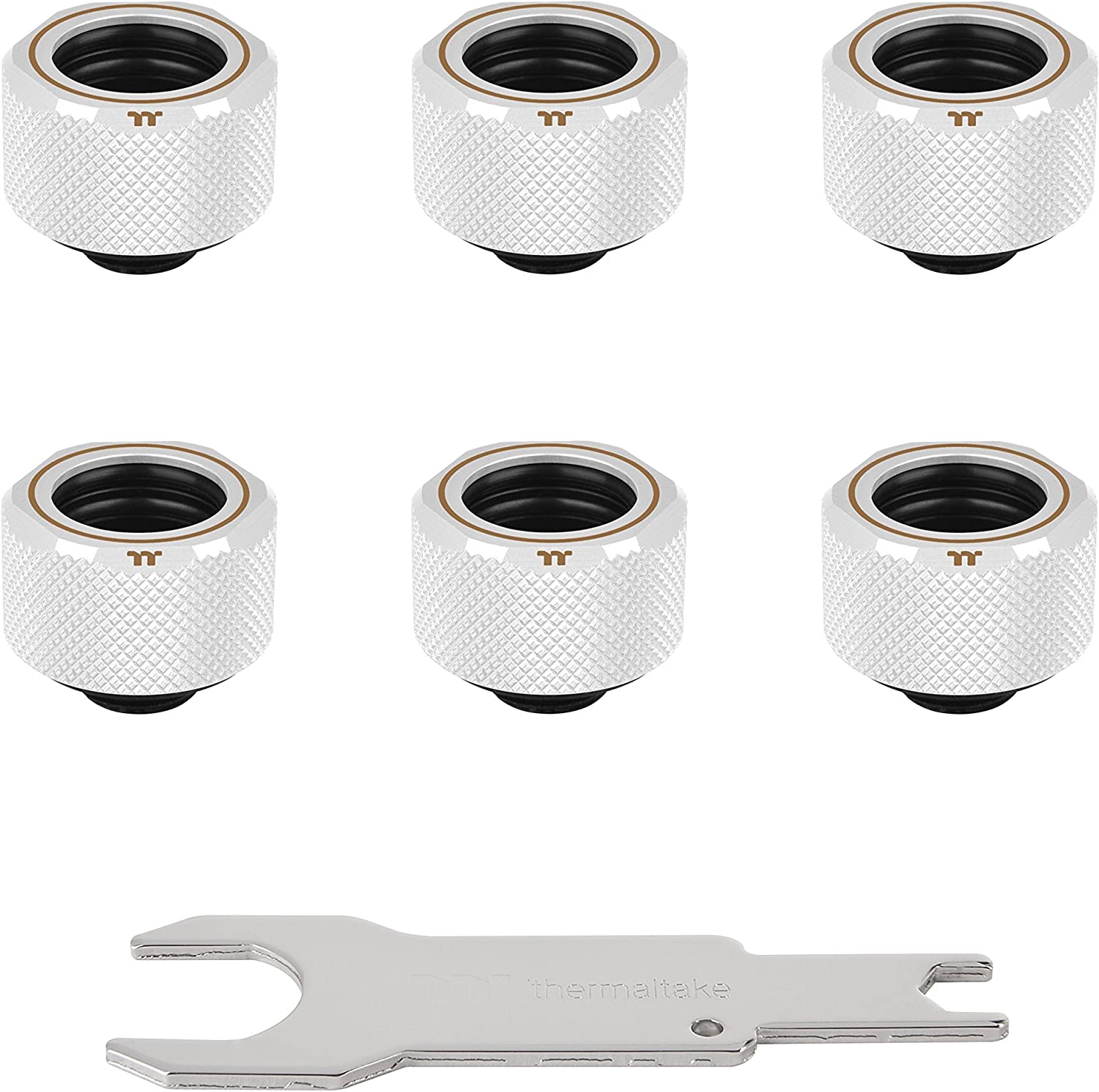 Thermaltake Pacific C-PRO Compression Fitting 6 Pack CL-W211-CU00WT-B White