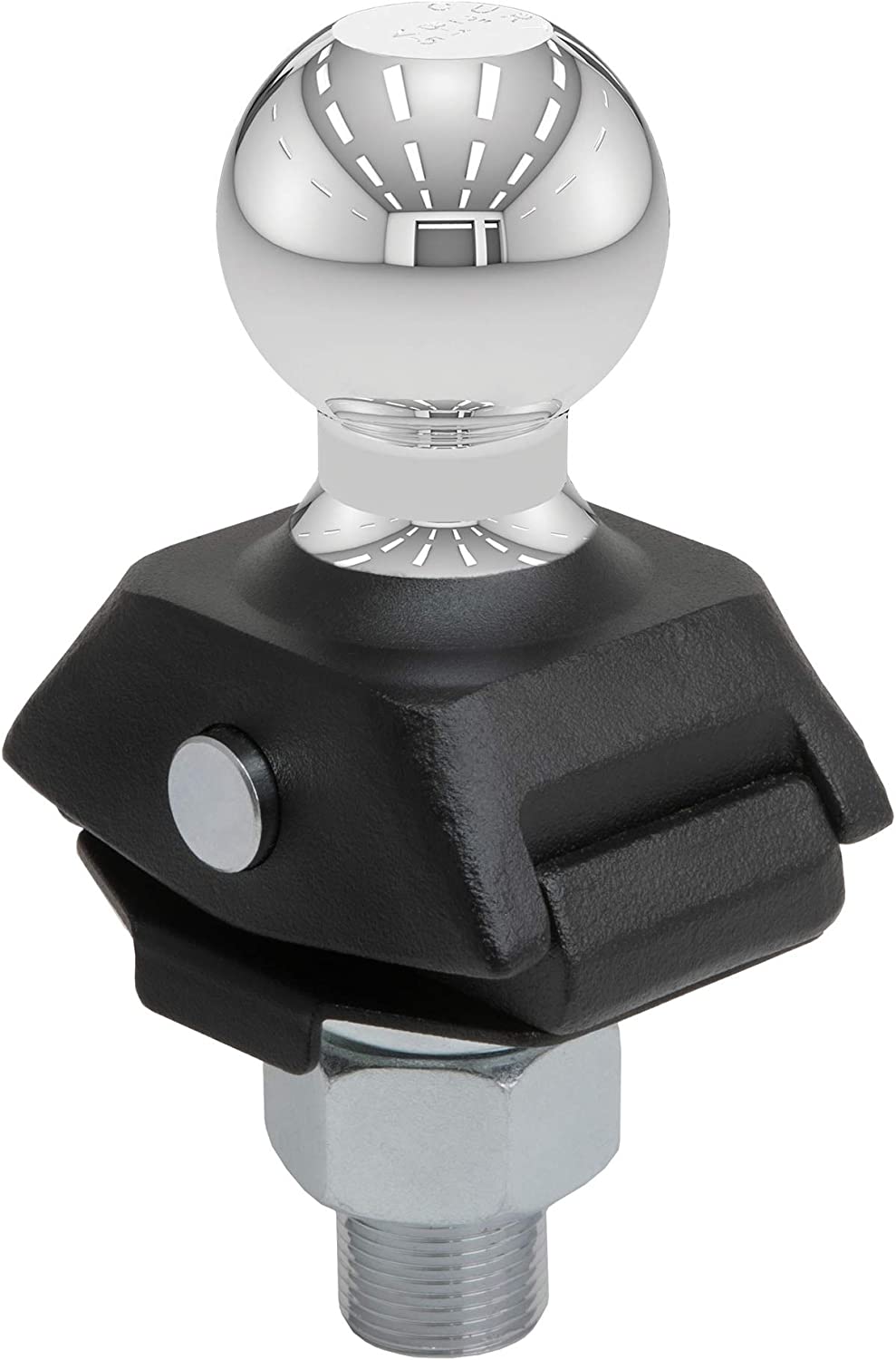 CURT 40047 RockerBall Cushion Hitch Trailer Ball 7500 lbs 2Inch Diameter 1Inch Shank