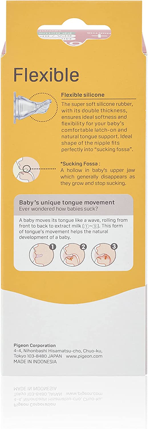 Pigeon Flexible Slim Neck Baby Bottle for 0 Plus Months Babies 120ml PP