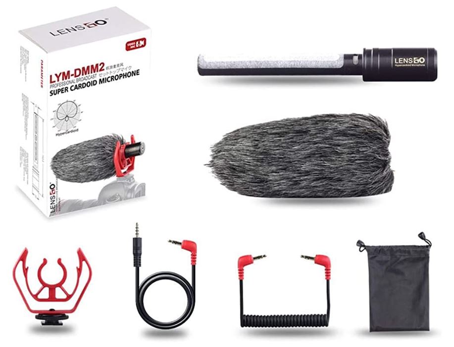 Lensgo Lg-Dmm1 Microphone 3M Range Cardioid Vlogging Live Stream