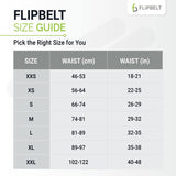 FlipBelt Zipper Running Belt Carbon XXS
