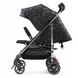 Diono Flexa Luxe Umbrella Stroller from Infant to Toddler with Slim Freestanding Fold, Car Seat Compatible, Adaptors Included, XL Storage Basket, Black Camo