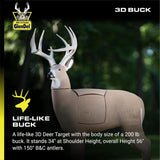 GlenDel Buck 3D Archery Target With Replaceable Insert Core