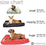 Molly Mutt Small Dog Bed Cover I Dont Like Mondays Print 22inX27inX5in