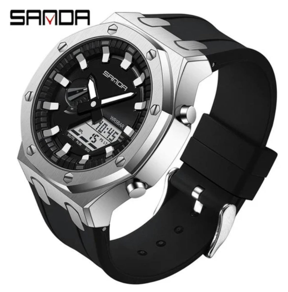 Sanda Mens Quartz Watch 8801 Assorted Colors Secondary image