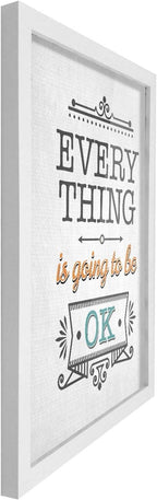 Poster Hub Everything Is Going To Be Ok Motivational Art Décor White APLS3243040WT