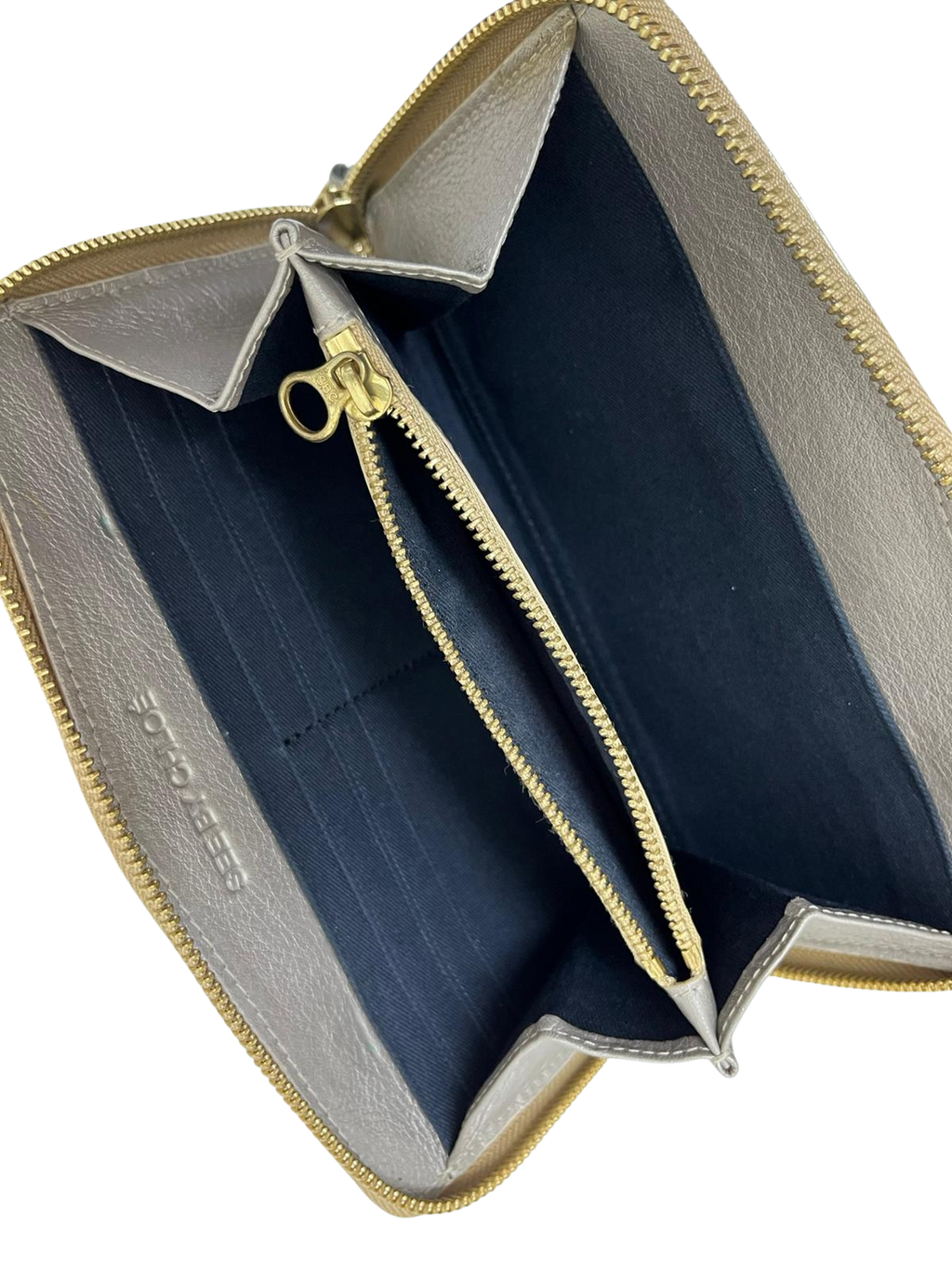 See By Chloe Long Wallet Leather Gold
