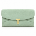 Ted Baker Mint Green Pony Hair Fur Envelope Clutch Bag
