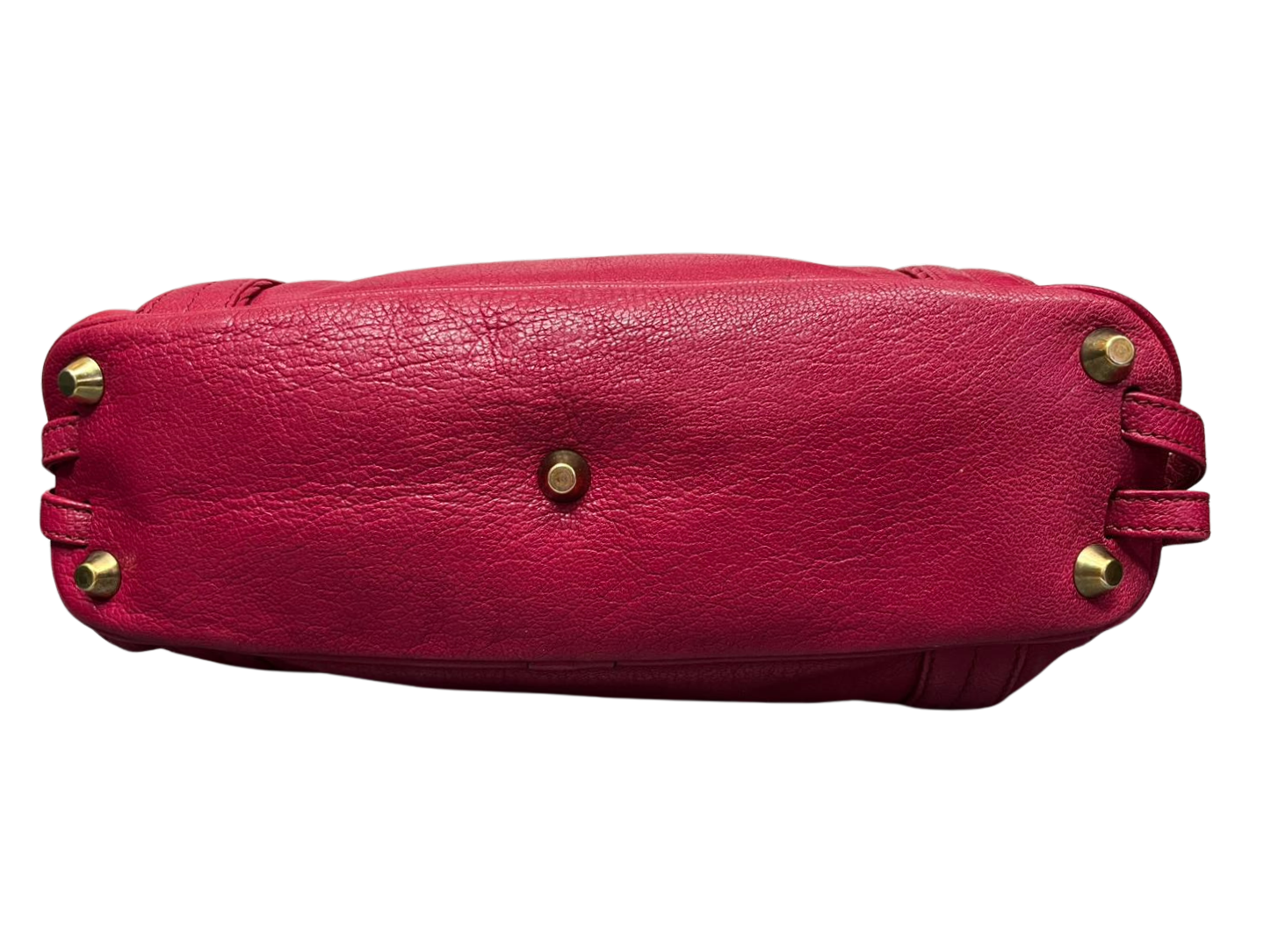 Chloe Irene Leather Tote Shoulder Bag Red