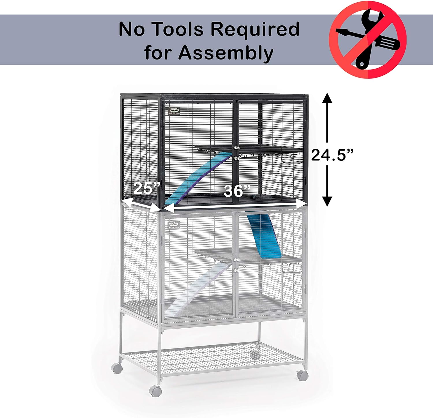MidWest Homes for Pets Deluxe Critter Nation Add-On Unit Small Animal Cage Model 163 Secondary image
