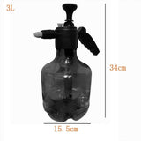 Pressure Sprayer Transparent Spray Bottle For Gardening Car Cleaning 3L