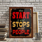 Poster Hub The Start Motivational Art Decor