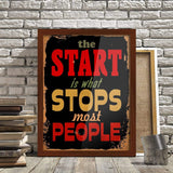 Poster Hub The Start Motivational Art Decor