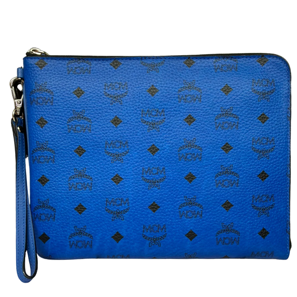 MCM Visetos Clutch Blue