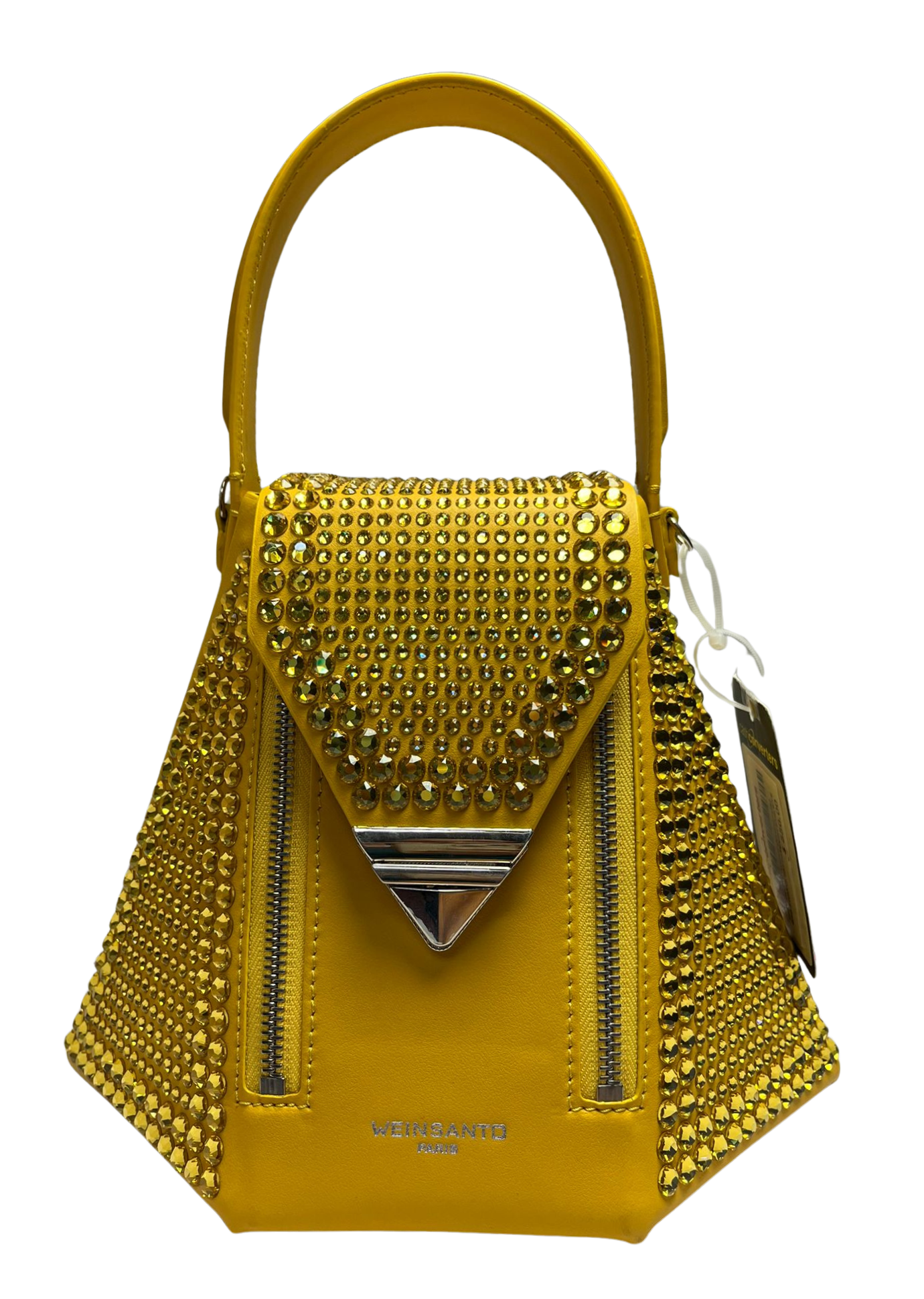 Yellow Swarovski X Weinsanto Bebe Crystallized Bag 5675282