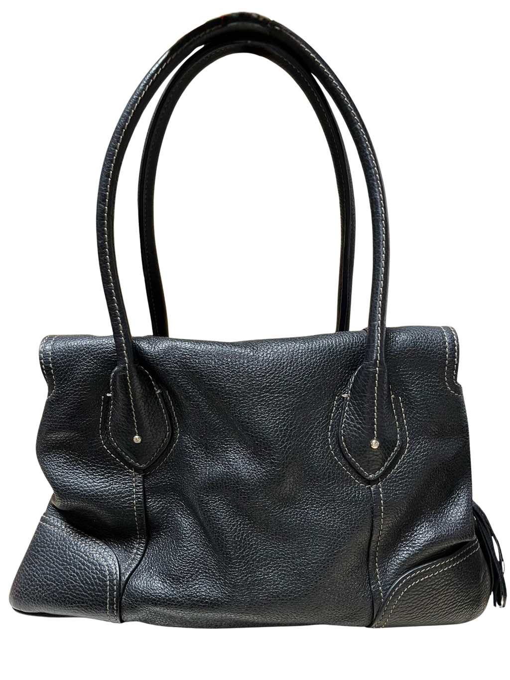Lancel Paris Black Leather Handbag