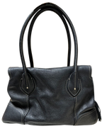 Lancel Paris Black Leather Handbag
