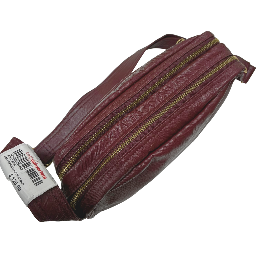 Porter International MORI Shoulder Bag Wine Red