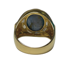 18KYG Star Sapphire And Diamond Ring 14.2G