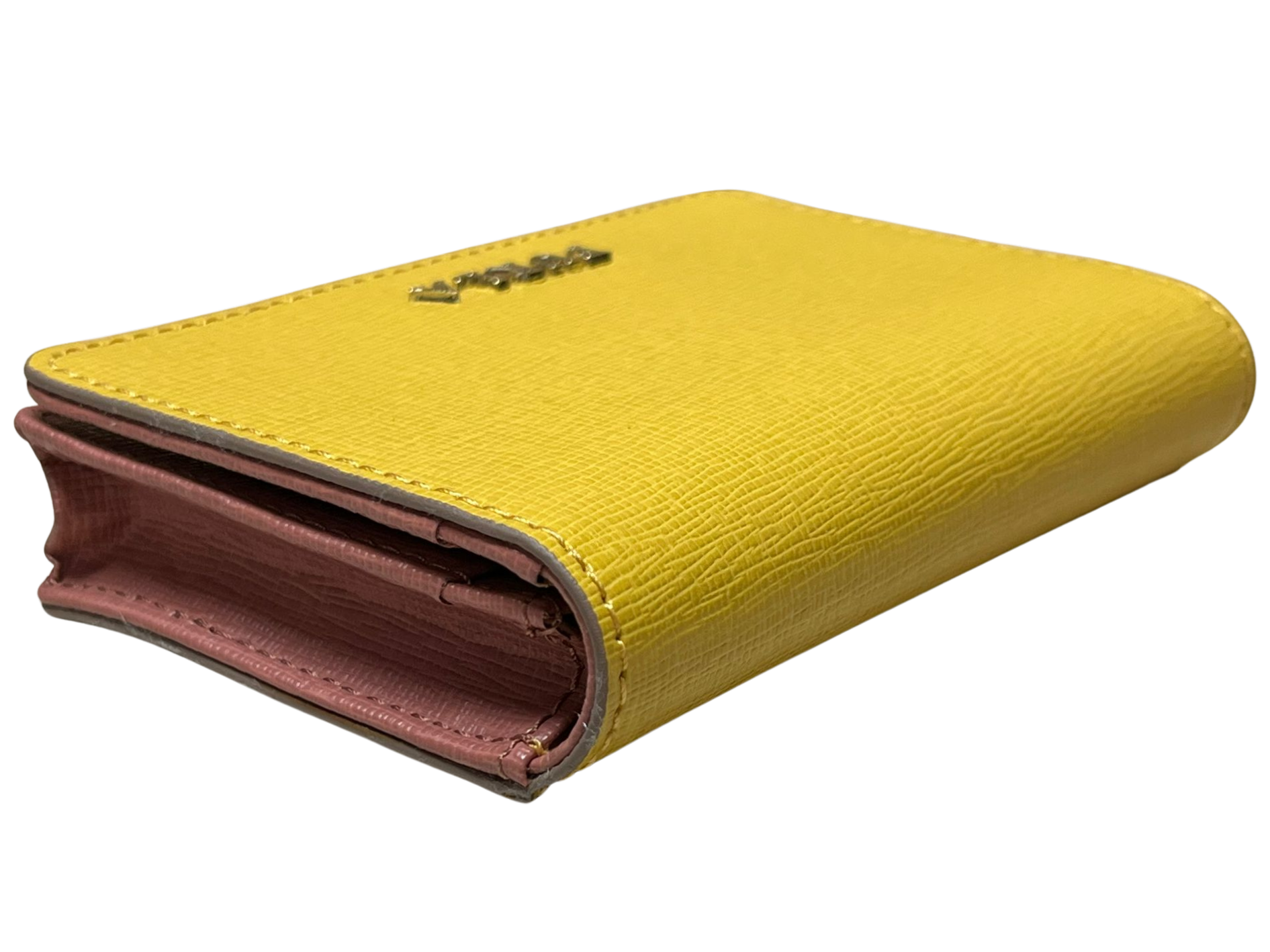 Furla Yellow Leather Card Case