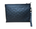 Louis Vuitton Pochette ToGo Monogram Shadow Leather Clutch Bag
