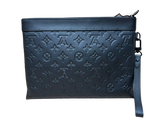 Louis Vuitton Pochette ToGo Monogram Shadow Leather Clutch Bag