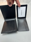 Coach Embossed Wallet And Card Holder Black Set