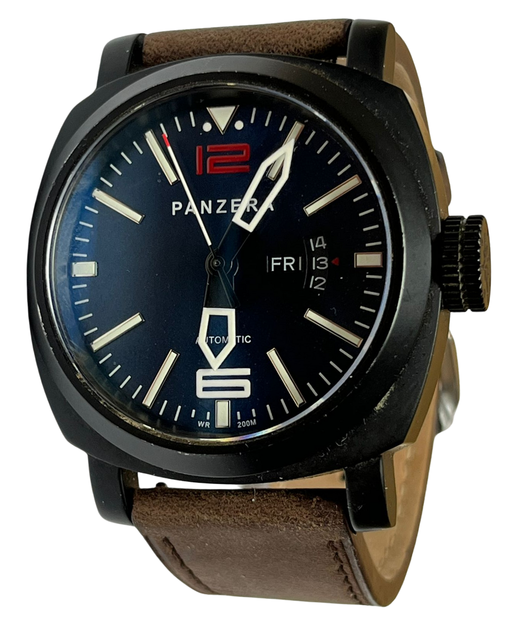 Panzera Aquamarine 45 Pacific Spirit A4502 Luxury Dive Watch 20ATM